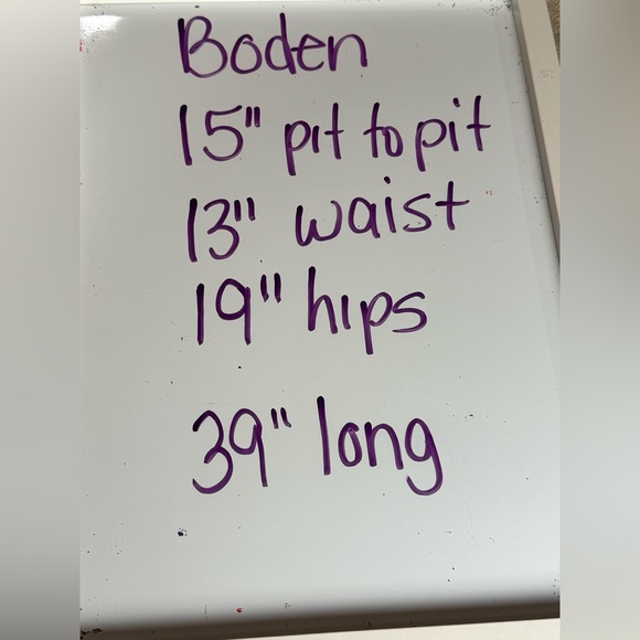 Boden Green Pink Wavy Striped Faux Wrap Stretch Midi Dress Size 4L - Picture 6 of 6